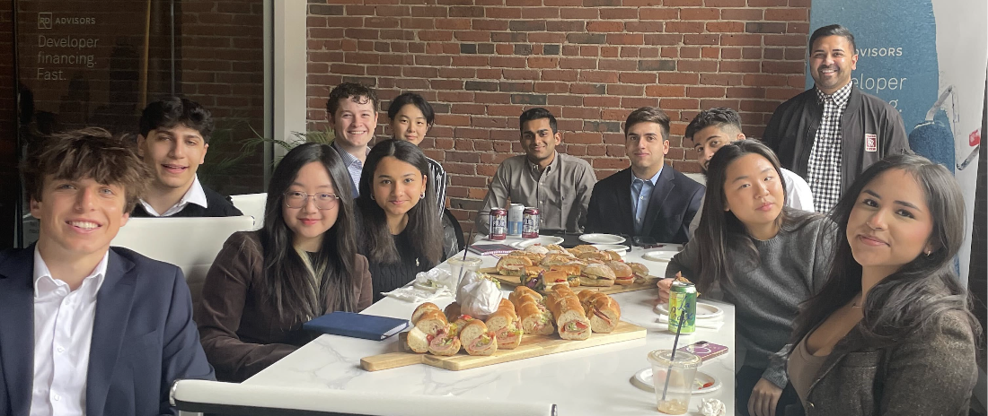 Lunch and Learn with BU students at RD Advisors